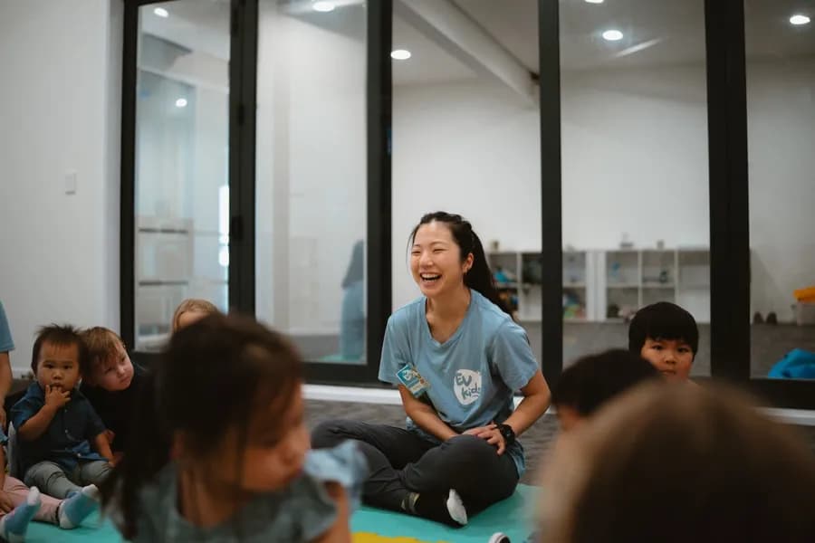 ev kids leader connecting with kids
