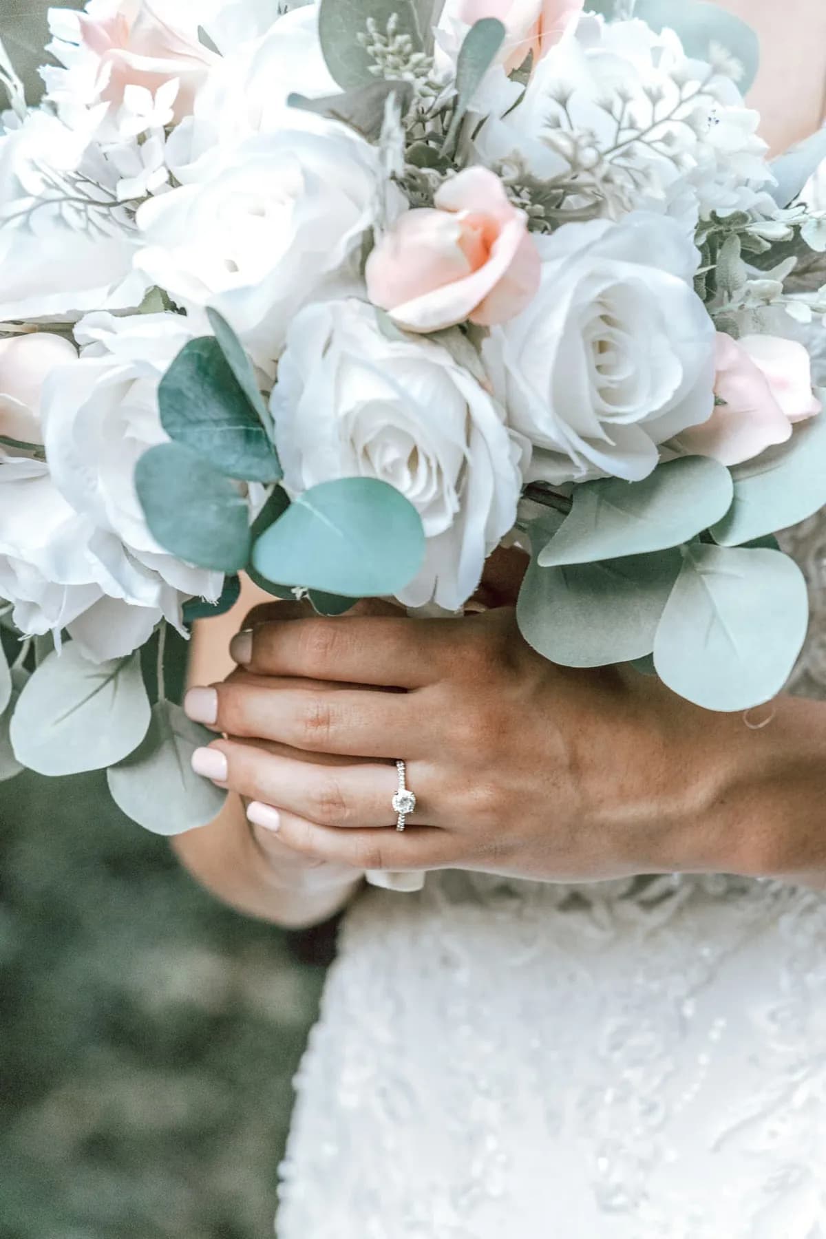 holding flowers
